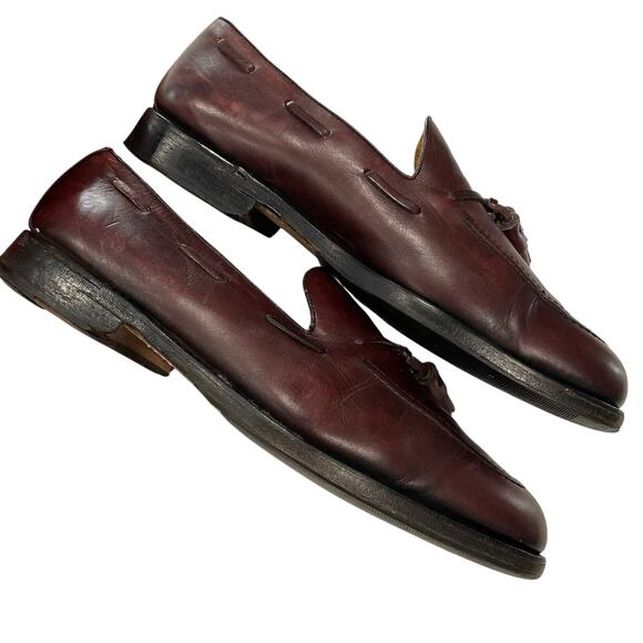 Finsbury Classic Goodyear Welted Men 11.5 Shoes Brown Tassel Loafers Slipon READ - Picture 3 of 13